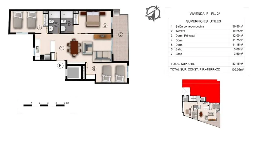 Apartamento de 3 dormitorios en Alegria Residencial XX Torrevieja, España No. 67