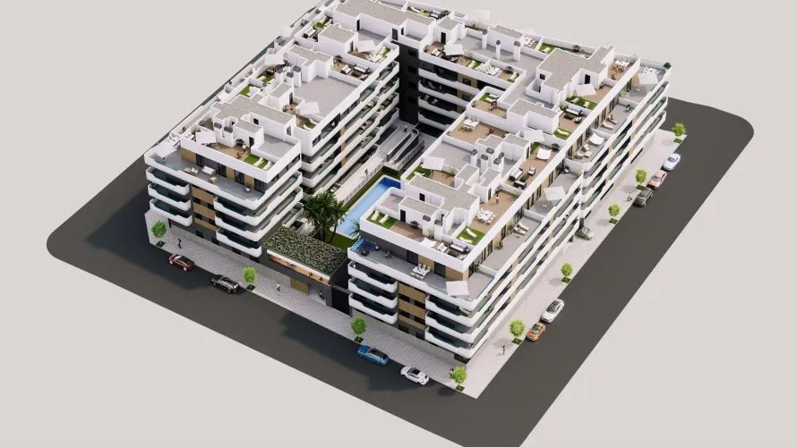 Apartamento de 2 dormitorios en Santa Pola, España No. 592
