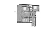 3 dormitorios Ático plano «RA24-5B», Living Estepona