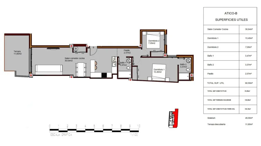 Apartamento de 2 dormitorios en Alegria Residencial XIX Torrevieja, España No. 65