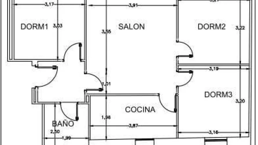 Apartamento de 2 dormitorios en Alicante, España No. 1451