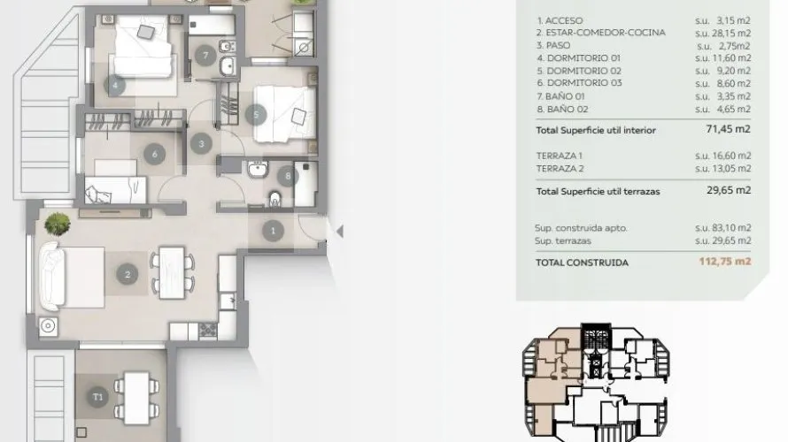 Apartment de 2 chambres à Calpe, Espagne No. 340 № 6