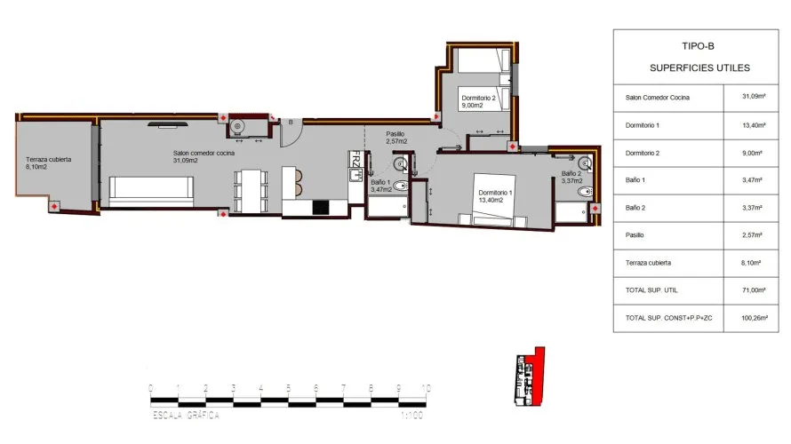 Квартира с 2 спальнями в Alegria Residencial XIX, Торревьеха, Испания №63