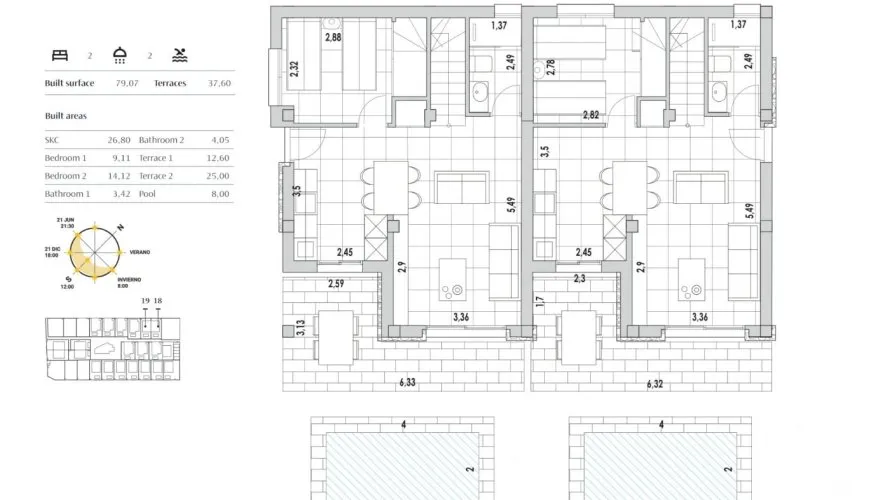 2 bedrooms house for sale, Torrevieja, Spain No. 327 № 17