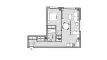 1 bedroom Apartment floor plan «ASJ0F» in Alegria Sun Juan

