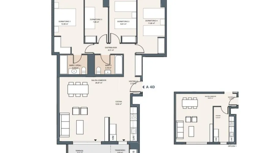 4 bedrooms apartment for sale, Alicante, Spain No. 236 № 1