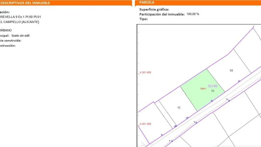 Land plot for sale, El Campello, Spain No. 1442 № 4
